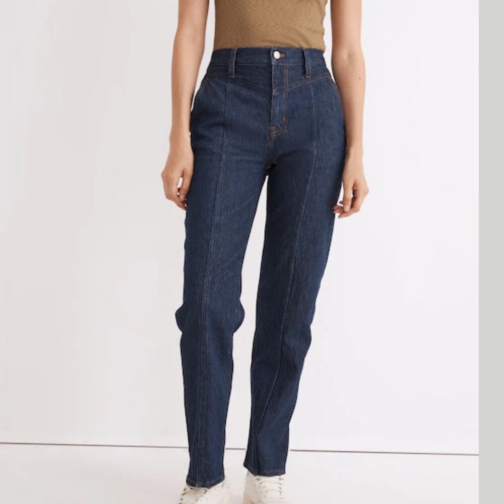 Madewell Perfect Vintage Straight Jeans in Greenhaven Wash